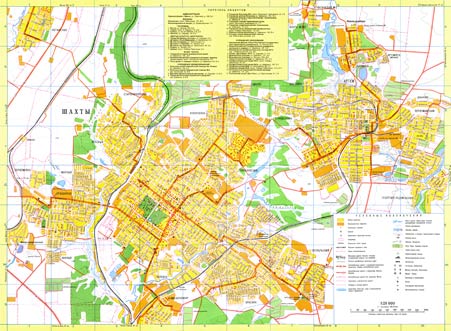 Открыть карту города Шахты в новом окне 4000x2932px (5,4 Мб)