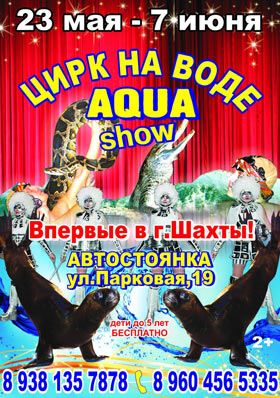 Цирк на воде AQUA шоу в г. Шахты — , г. Шахты