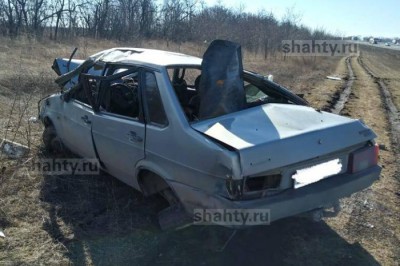 Пассажирка вылетела из перевернувшегося ВАЗа на трассе М-4 «Дон»