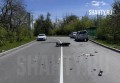 Мотоцикл влетел в Toyota Land Cruiser в Новошахтинске: двое пострадали