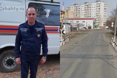 Рискуя жизнью спасатель убрал с ж/д переезда заглохшую машину женщины