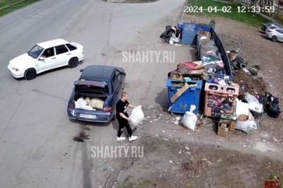 В Шахтах не повезло очередному «выгружальщику» мусора