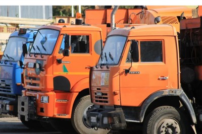 Сгорел «Камаз» на трассе М-4 «Дон» в Октябрьском районе