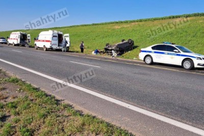 Грузовик раздавил минивэн с детьми на трассе М-4 «Дон» в Ростовской области