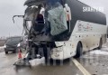 На трассе М-4 «Дон» автобус столкнулся с бензовозом: пострадали пассажиры