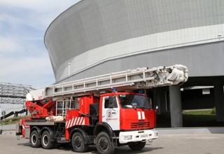 На «Ростов-Арене» тушили условный пожар [Фото]