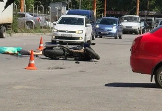 Насмерть сбили мотоциклиста в Ростове [Фото]