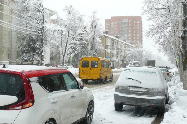 Погода на выходные в городе Шахты — дождь со снегом