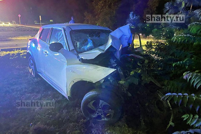 В Шахтах смертельное ДТП: кроссовер Nissan Juke влетел в столб на Победе Революции