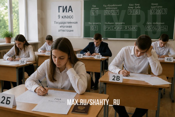 В Шахтах девятиклассники сдают первый экзамен ГИА
