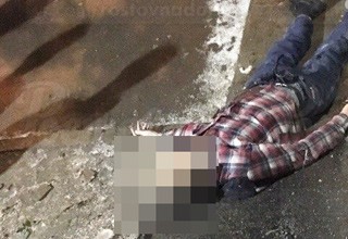 Мужчина разбился, упав с пятого этажа во время дождя на глазах людей