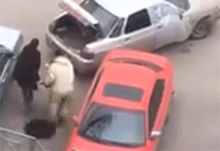 Похитители крышек люков попали на видео